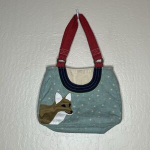 Little Odd Forest Fawn Handmade Embroidered Woodland Fox Shoulder Bag